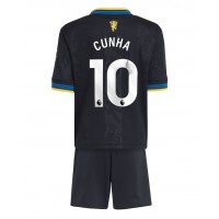 Manchester United Matheus Cunha #10 Tretí Detský futbalový dres 2025-26 Krátky Rukáv (+ trenírky)